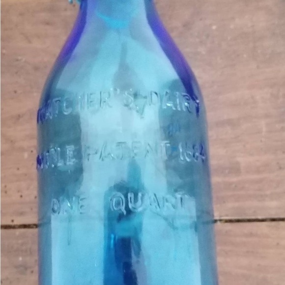 Rare find Bottle of blue english milk 60s - Picture 5 of 5